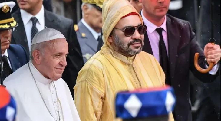 جلالة الملك يعزي الكنيسة الكاثوليكية في وفاة البابا فرانسوا الأول