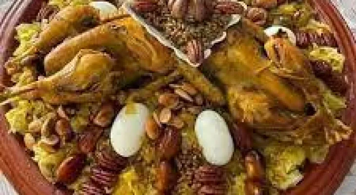 الرفيسة المغربية بالدجاج البلدي (دواء البرد)